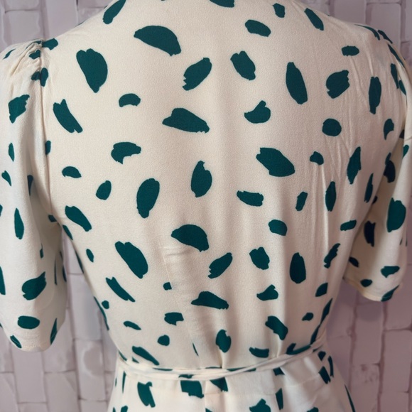 Reformation White and Green Midi Dress - Picture 4 of 12